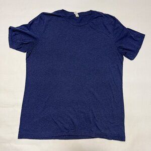 Bella Canvas Short Sleeve Blank Tee Navy/Blue Heather Large